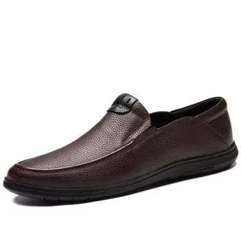 Мужские кожаные туфли свадебные туфли мягкие мужские нарядные дышащие дорожные элегантные туфли ручной работы легкие мокасины лоферы мужские 37