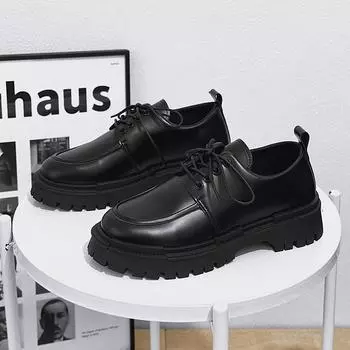 «Мужские кожаные туфли в японском лесном стиле 2025 года — повседневные туфли с низким верхом от Hong Kong Martin Design» 41