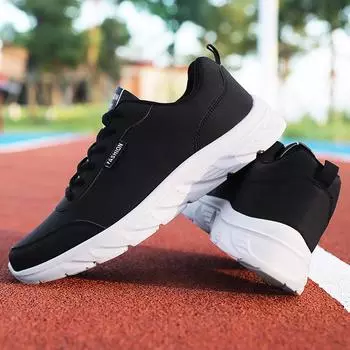 Мужские кожаные водонепроницаемые кроссовки, весенне-осенние кроссовки, нескользящие черные туфли 38 серый