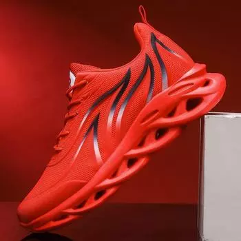 Мужские красные дышащие кроссовки 2023 года – модные осенние молодежные кроссовки 39 белый