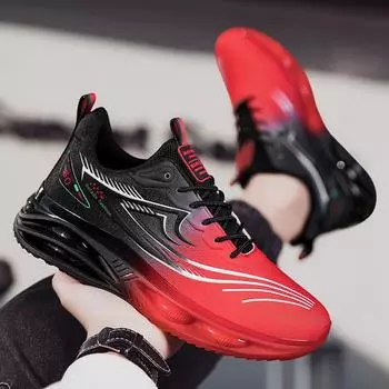 Мужские красные спортивные баскетбольные кроссовки в уличном стиле для бега, кроссовки для студентов, большие размеры для бега EU: 39 белый