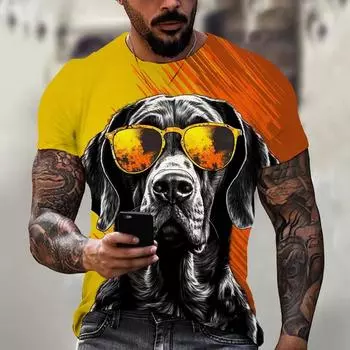 Мужские креативные футболки, летняя уличная одежда для мужчин S