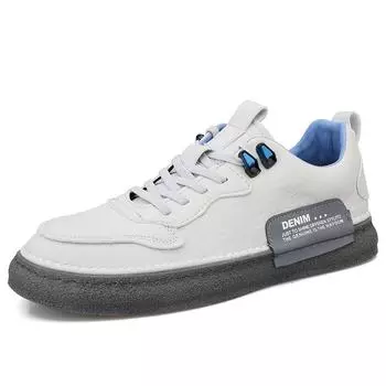 Мужские кроссовки 2022 года, новейшие мужские легкие туфли на плоской подошве, повседневные белые туфли для мужчин, дышащая мужская обувь, модная кожаная обувь для скейтбординга, мужчины 39