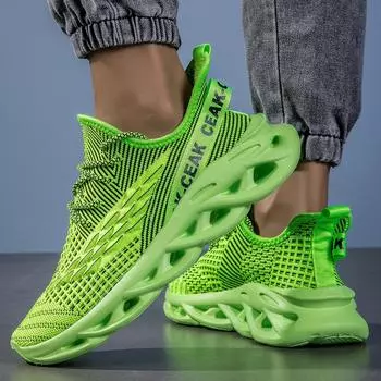Мужские кроссовки 2024 года, мужские зеленые кроссовки, сетчатые дышащие кроссовки для тенниса и ходьбы, для мужчин, большие размеры 39-47 39 чёрный