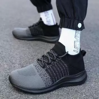Мужские кроссовки 2024 года, новые эластичные кроссовки для повседневного бега, дышащая внутренняя часть, увеличивающая рост, мягкая подошва, удобная мужская обувь 36