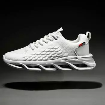 Мужские кроссовки 2024 Спортивные кроссовки Удобные повседневные кроссовки для бега Модные 39 серый