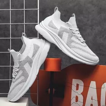 Мужские кроссовки 2024 Весенняя мода Повседневная обувь для пар Уличная обувь на толстой подошве Легкая обувь на шнуровке для мужчин Zapatillas Hombre 36 чёрный