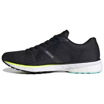 Мужские кроссовки adidas Adizero Adios 5 Black Silver Metallic Core-Black Solar-Yellow FY2018 46