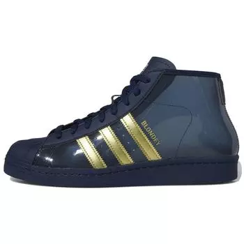 Мужские кроссовки adidas Blondey McCoy x Pro Model ADV Night Indigo синего цвета с золотом и металликом IG0845 36