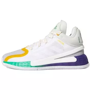 Мужские кроссовки adidas D Rose 11 Career High White Cloud-White Team-College-Purple FX7401 40