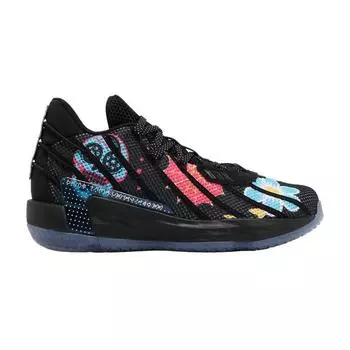 Мужские кроссовки adidas Dame 7 Day Of The Dead Black Core-Black Semi-Solar-Pink FZ3189