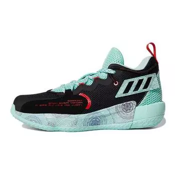 Мужские кроссовки adidas Dame 7 EXTPLY Black Clear Mint Core-Black Vivid-Red H68607 39