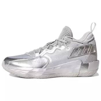 Мужские кроссовки adidas Dame 7 EXTPLY Silver Metallic Grey Grey-Two Cloud-White FZ0172 43