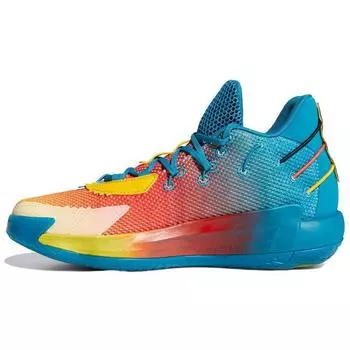 Мужские кроссовки adidas Dame 7 GCA Avatar Orange Active-Teal Crew-Yellow FZ4409 42