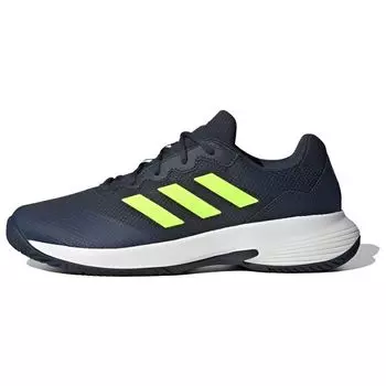 Мужские кроссовки adidas GameCourt 2.0 Shadow Navy Lucid Lemon Blue Core-White IE0854 45