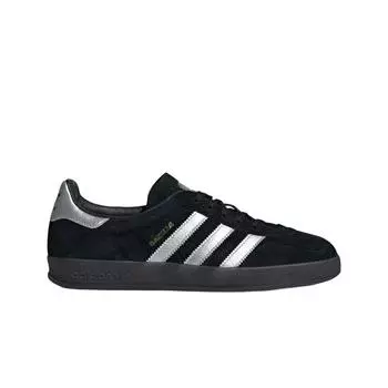 Мужские кроссовки Adidas Gazelle Indoor Core Black Matte Silver ID0988
