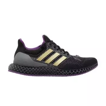 Мужские кроссовки adidas Marvel x Ultra 4D Black Panther Core-черный золотой-металлик Tribe-фиолетовый HQ0949 45