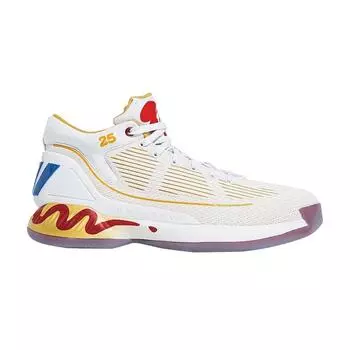 Мужские кроссовки adidas McDonalds x D Rose 10 Rose Sauce White Cloud-White Bold-Gold FW7592