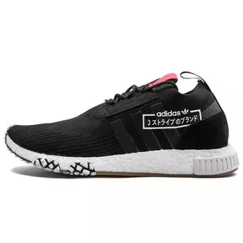 Мужские кроссовки adidas NMD_Racer Alphatype Black Core-Black Bluebird BB7041