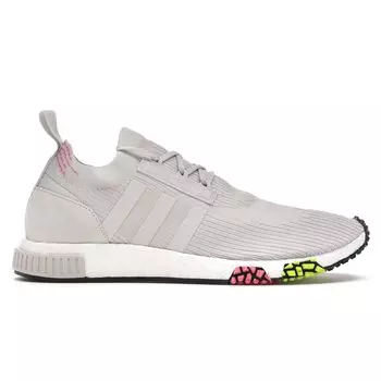 Мужские кроссовки adidas NMD_Racer Primeknit Grey One Grey Solar-Pink CQ2443