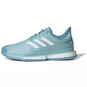 Мужские кроссовки adidas Parley x SoleCourt Boost Blue Spirit Cloud-White CG6339