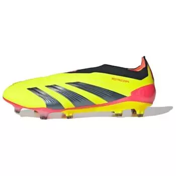 Мужские кроссовки adidas Predator 24 Elite без шнурков FG Energy Citrus Pack Yellow Team, Solar-Yellow Core, Black IE2366 42