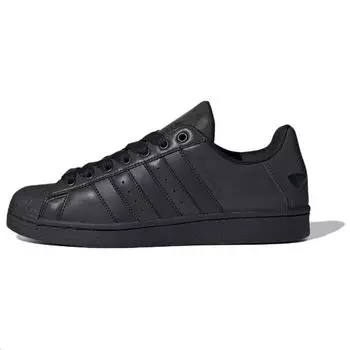 Мужские кроссовки adidas Superstar Triple Black Core — черная обувь — белый поставщик — цвет ID3109 38