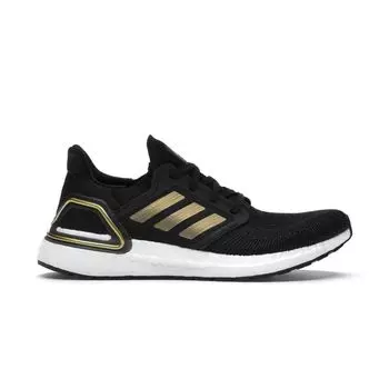 Мужские кроссовки adidas UltraBoost 20 Gold Metallic Black Core-Black Solar-Red EE4393