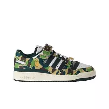 Мужские кроссовки Adidas x BAPE Forum 84 Low Green Camo ID4771