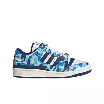 Мужские кроссовки Adidas x BAPE Forum 84 Low Blue Camo ID4772