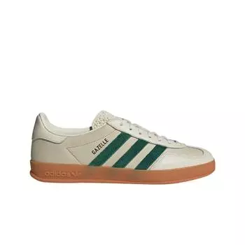 Мужские кроссовки Adidas x Emmi Gazelle Indoor Off White Dark Green ID2567