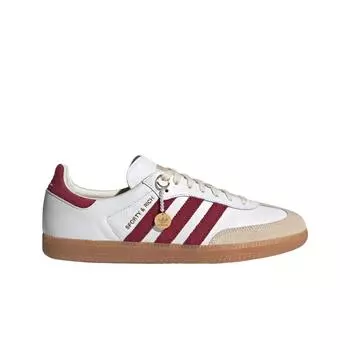 Мужские кроссовки Adidas x Sporty Rich Samba OG Cloud White Collegiate Burgundy IF5660