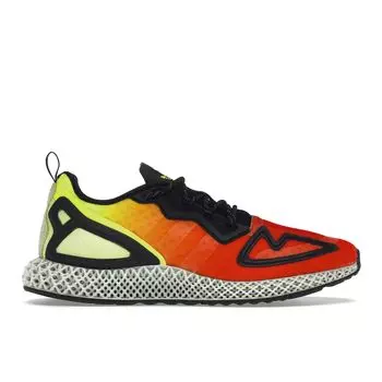 Мужские кроссовки adidas ZX 2K 4D Gradient Orange Solar-Yellow Hi-Res-Red FV9028