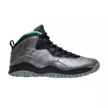 Мужские кроссовки Air Jordan 10 Retro Lady Liberty Grey Dust Metallic-Gold-Black-Retro 705178-045