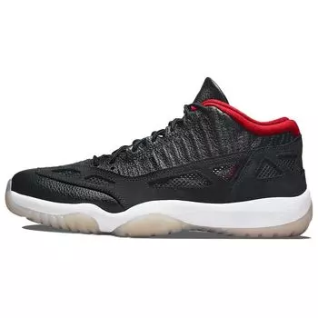 Мужские кроссовки Air Jordan 11 Retro Low IE Bred 2021 Black White True-Red 919712-023 40.5