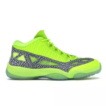 Мужские кроссовки Air Jordan 11 Retro Low IE Volt Желтый Volt-Цемент-Серый 919712-700