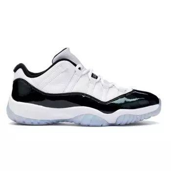 Мужские кроссовки Air Jordan 11 Retro Low Emerald White Emerald-Rise-Black 528895-145 42.5