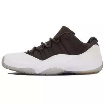 Мужские кроссовки Air Jordan 11 Retro Low Tuxedo Белый Черный-Настоящий-Красный 528895-110