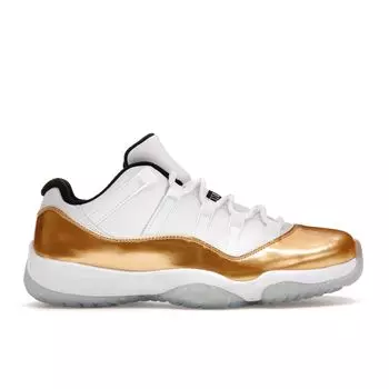Мужские кроссовки Air Jordan 11 Retro Low Closing Ceremony Белый Металлик-Золото Черный 528895-103