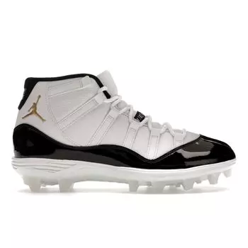 Мужские кроссовки Air Jordan 11 Mid TD Cleat Gratitude Белый Черный Металлик-Золотой FV5374-107 42.5