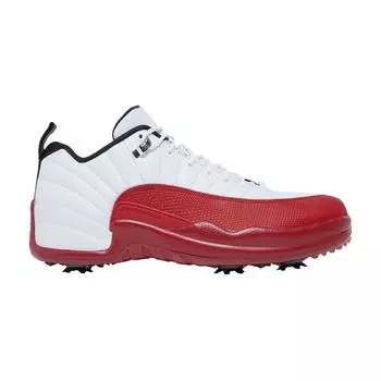 Мужские кроссовки Air Jordan 12 Low Golf Cherry Белый металлик-серебристый университетский красный DH4120-161 37.5