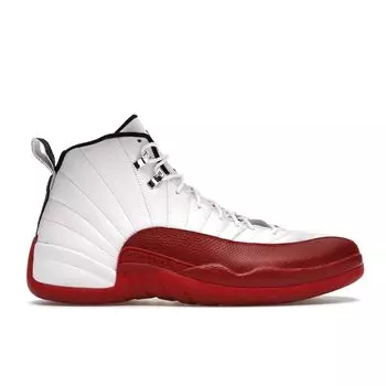 Мужские кроссовки Air Jordan 12 Retro Cherry 2009 Белый Черный-Университет-Красный 130690-110