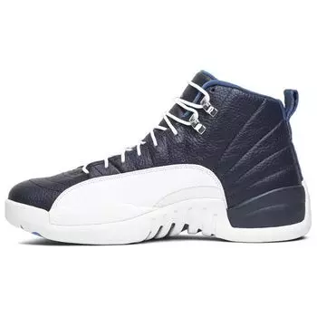 Мужские кроссовки Air Jordan 12 Retro Obsidian 2012 синие Obsdn Unvrsty-Bl-Wht-French-Bl 130690-410