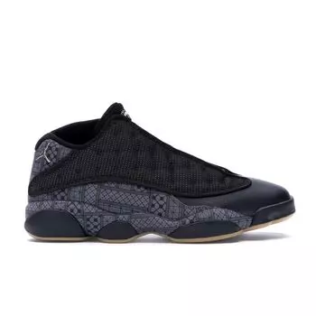 Мужские кроссовки Air Jordan 13 Retro Low Quai 54 Черный Хром Темно-Серый 810551-050