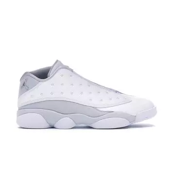 Мужские кроссовки Air Jordan 13 Retro Low Pure Money Белый металлик-серебристый Pure-Platinum 310810-100