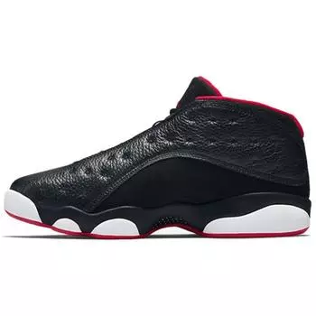Мужские кроссовки Air Jordan 13 Retro Low Bred Черный металлик-золотой Университет-Красный 310810-027