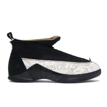 Мужские кроссовки Air Jordan 15 Retro LS Laser Черный Металлик-Золото Белый 317274-071