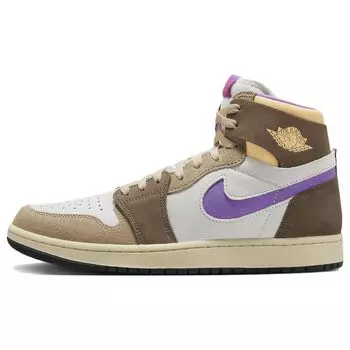 Мужские кроссовки Air Jordan 1 High Zoom Comfort 2 Palomino коричневые Wild-Berry Desert DV1307-205 45