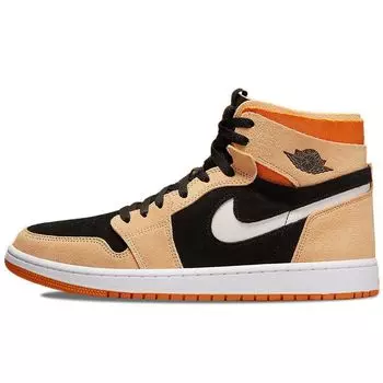 Мужские кроссовки Air Jordan 1 High Zoom Comfort Pumpkin Spice Tan White-Onyx Cardinal-Red CT0978-200