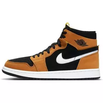 Мужские кроссовки Air Jordan 1 High Zoom Comfort Rookie Of The Year Black White Monarch CT0978-002 42